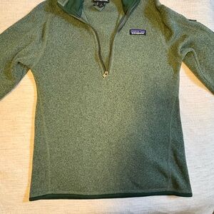 Patagonia Green Half-Zip Sweater